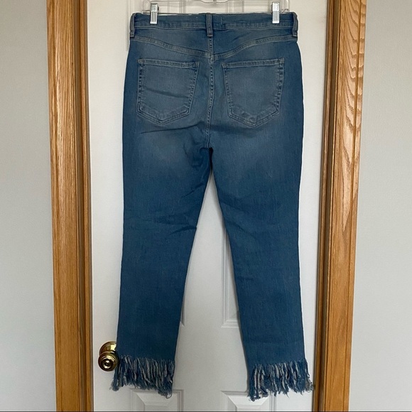 Free People We The Free Great-Heights Frayed Skinny-Jean Size 30 - Picture 6 of 10